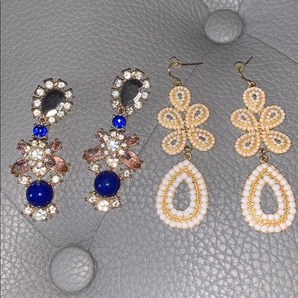 Two sets of earrings